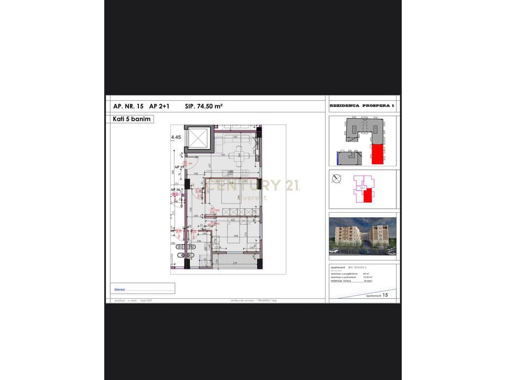 Kompleksi “Kodra e Liqenit”, Paskuqan-Shesim apartament 2+1 2