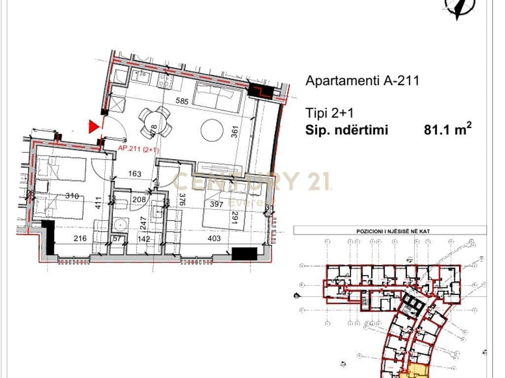 RRUGA BARDHYL – SHESIM APARTAMENT 2+1 2