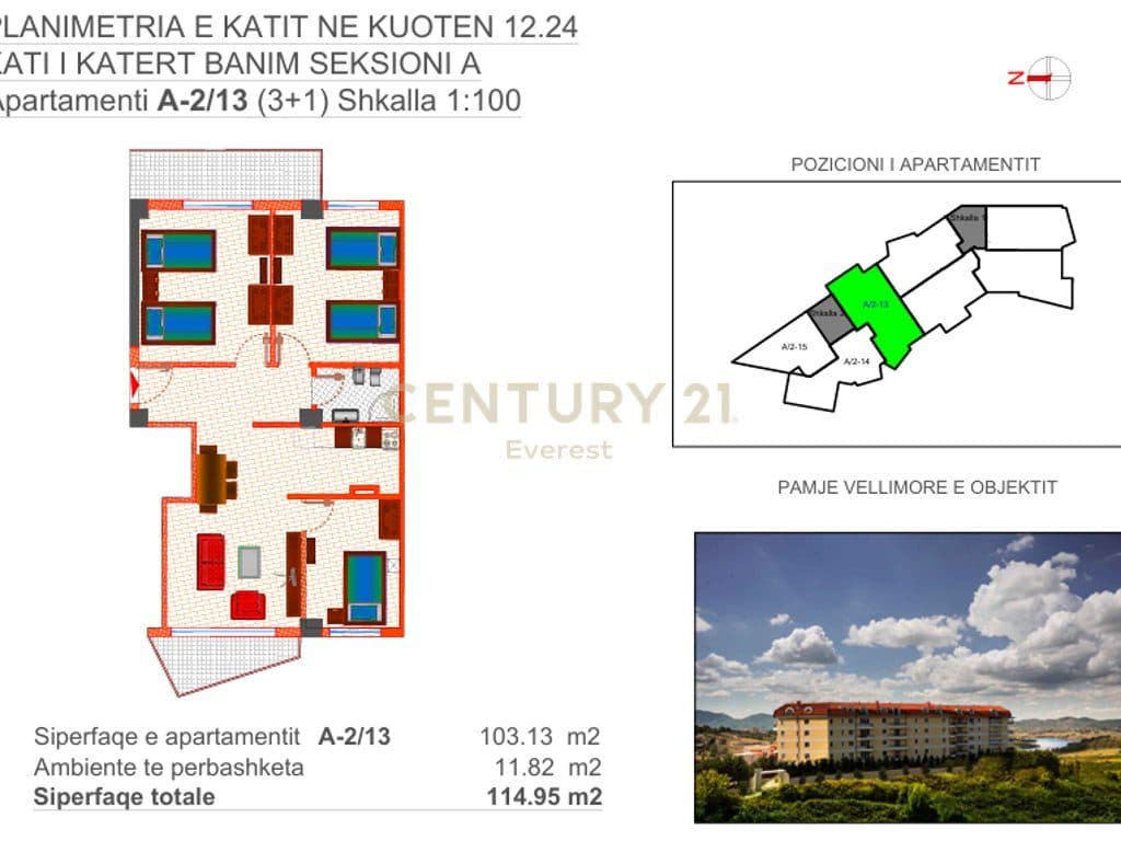 FARKE, SHESIM APARTAMENT 3+1