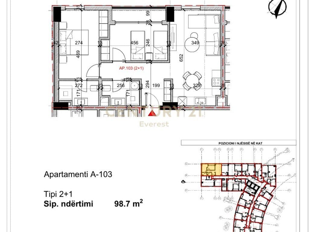 RRUGA BARDHYL – SHESIM APARTAMENT 2+1+2 2