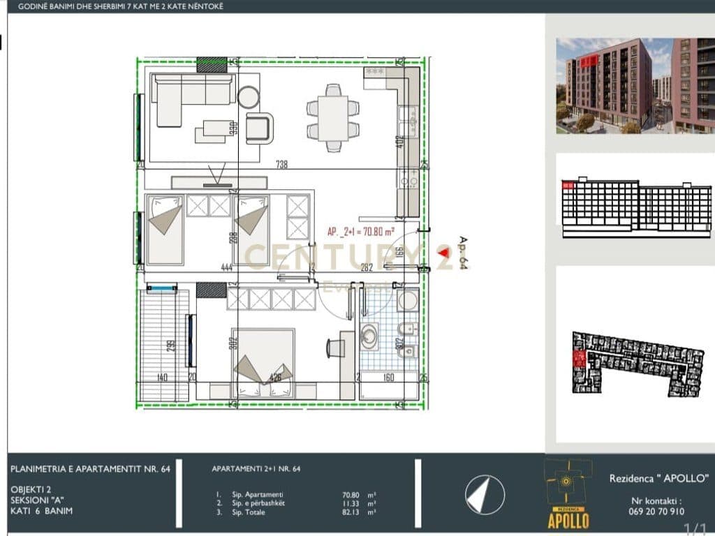 Rezidenca Apollo Paskuqan, Shesim Apartament 2+1, Me Mundesi Financimi Me Kredi! 2