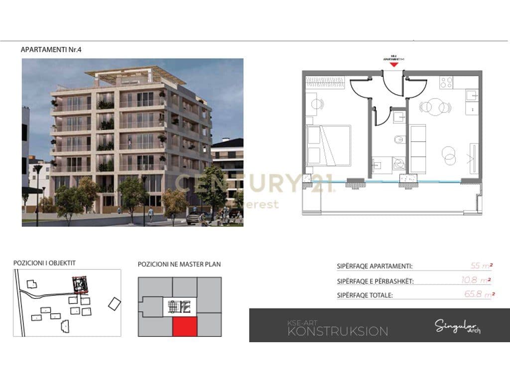 RADHIME, APARTMENT 1+1+PARKING