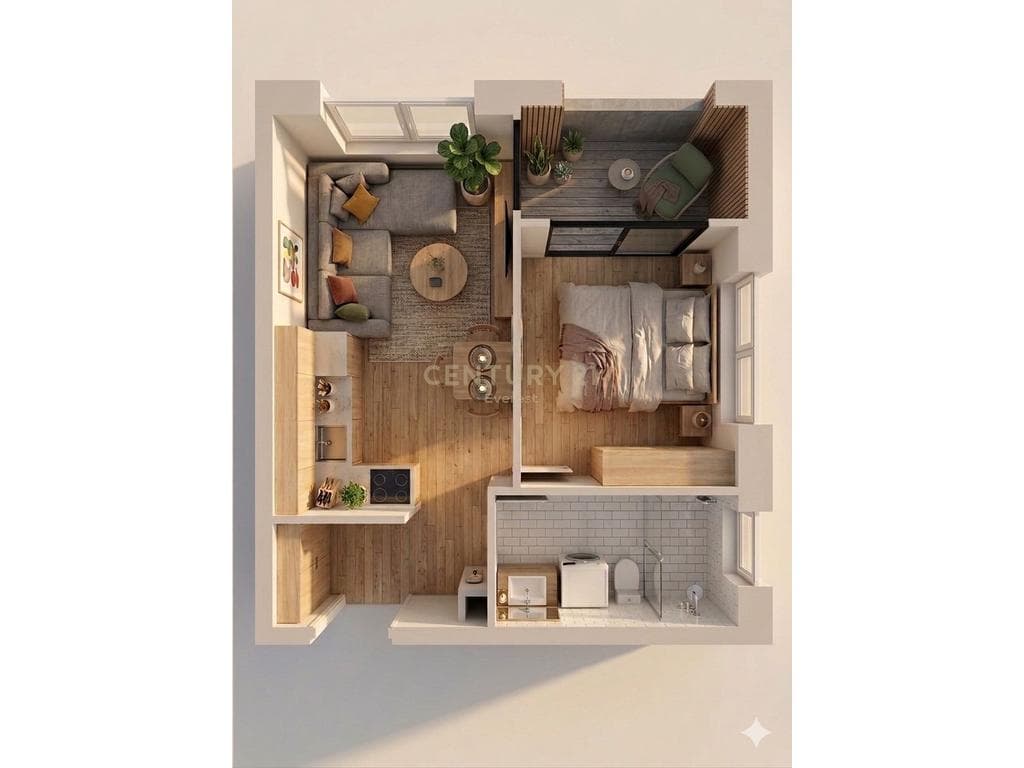 ALI DEMI, SHESIM APARTAMENT 1+1 1