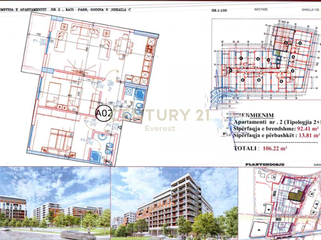PASKUQAN, SHESIM APARTAMENT 2+1+2