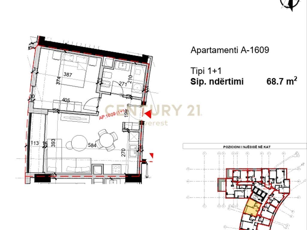RRUGA BARDHYL – SHESIM APARTAMENT 1+1 2