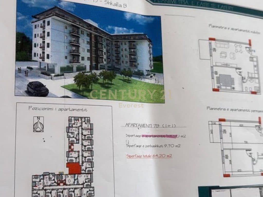GOLEM, SHESIM APARTAMENT 1+1 950€/M2