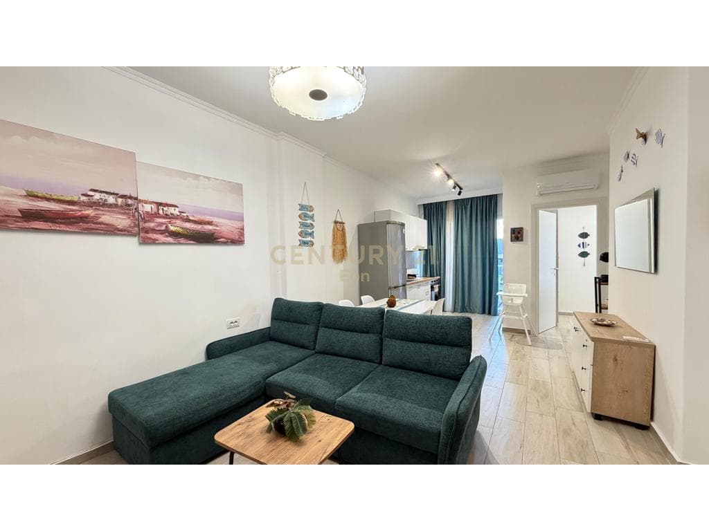 APARTAMENT SUPER 1+1 PËR SHITJE NË LINJË TË PARË ME PAMJE NGA DETI NË SHKËMBIN E KAVAJËS, DURRËS!