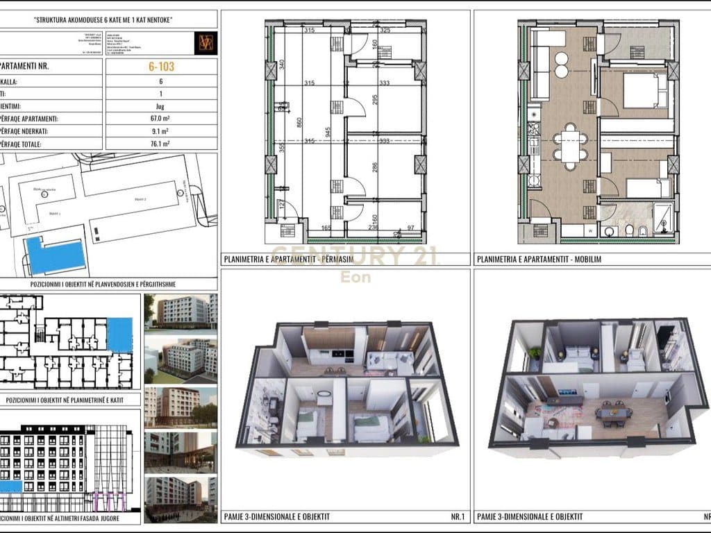 EXLUZIVE SHITET APARTAMENT 2+1 TEK VM REZIDENCE ,NE GOLEM! MUNDESI PAGESE ME KESTE 20%! 4