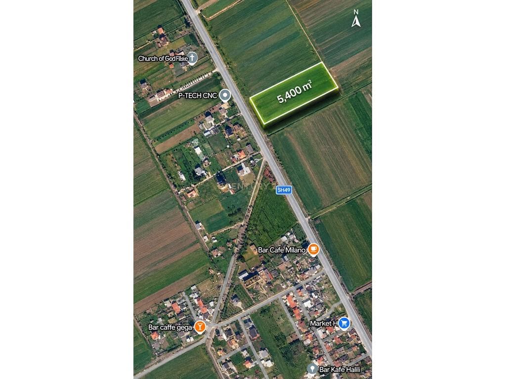 Tokë për shitje 5,400 m² në Fllakë dhe me Leje ndërtimi aktive për kapanon 1,200 m² !