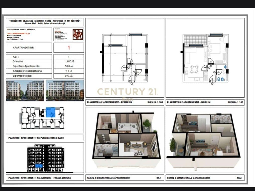 SHITET APARTAMENT 1+1 TEK LIBURNA RESIDENCE, NE GOLEM ! 2