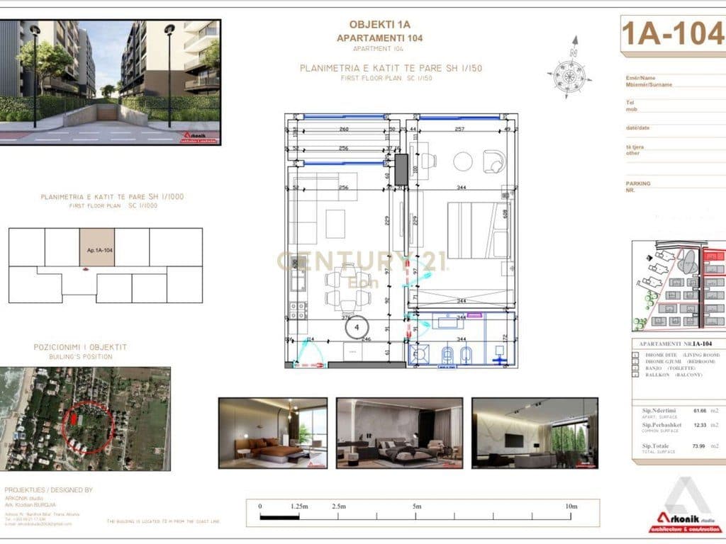 SHITET APARTAMENT 1+1 OBJEKTI PARE 70M NGA DETI TEK LIBURNA REZIDENCE!