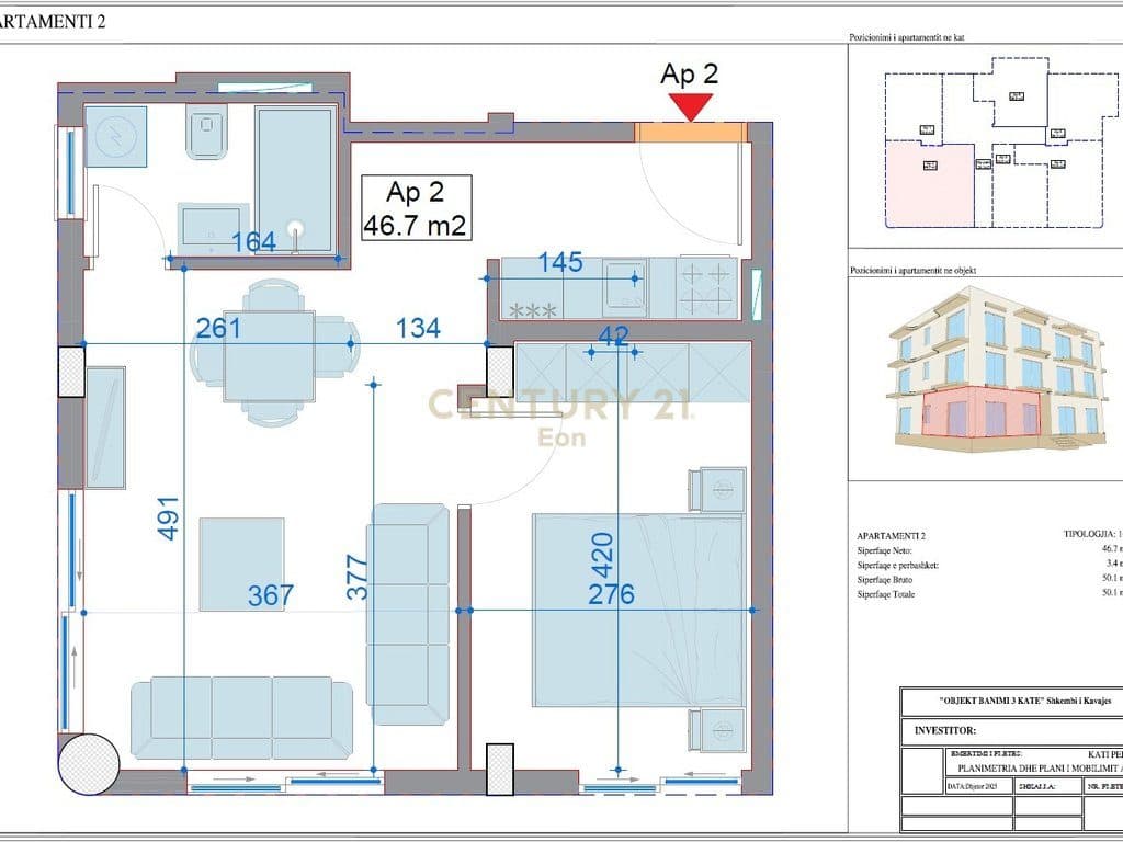 Shitet apartament 1+1 tek Shkembi i Kavajes, Durres ! (Mundesi pagese me keste) 3