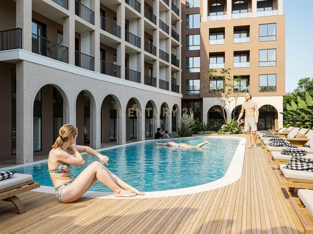 SHITET 2+1 NЁ KOMPLEKSIN GRAND MARINA RESIDENCE ME PISHINЁ TEK MALI I ROBIT !