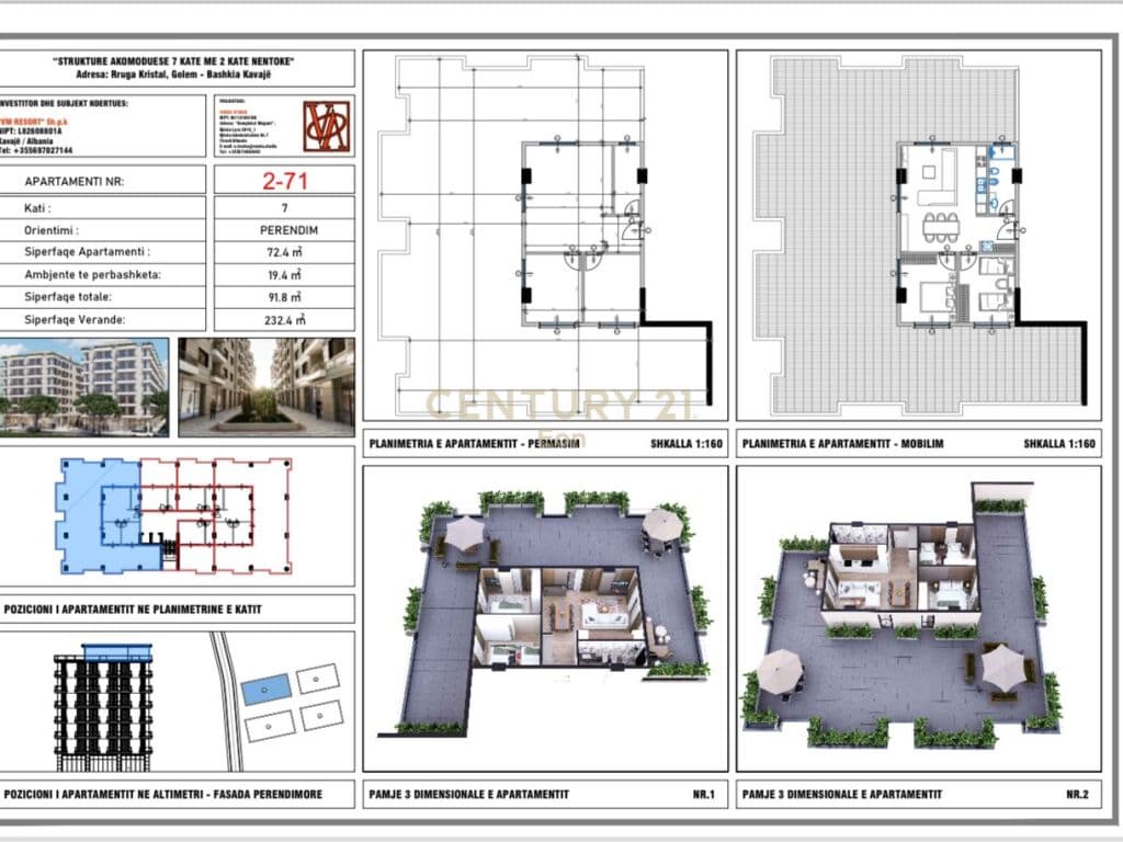 Papafingo 2+1 Për Shitje në Golem - 137700€ | 92 m²