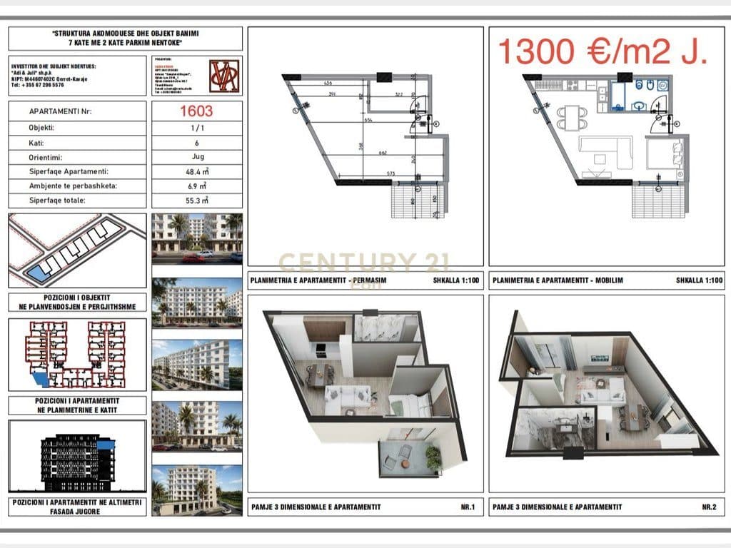 Shitet apartament në Rezidencën "Blue Horizon" , Qerret – Pagesë me Këste !