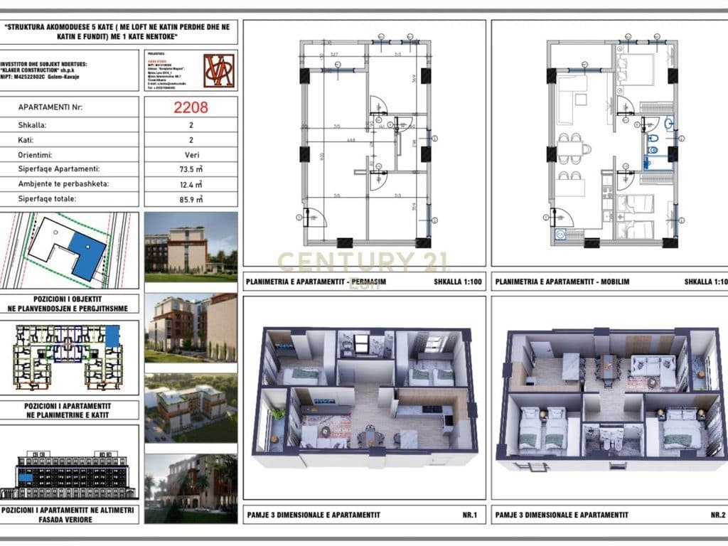 Hestia Residence, Golem ! Mundesi Pagese me Keste ! -APARTAMENT 2+1-