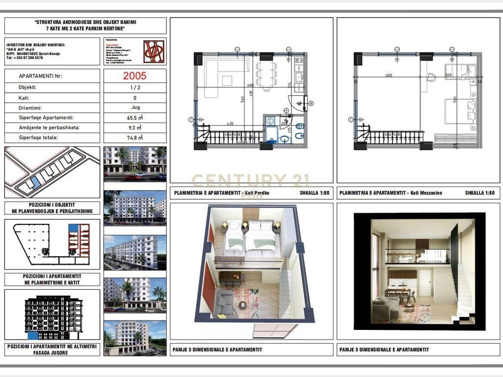 Shitet duplex/loft në Rezidencën "Blue Horizon" , Qerret – Pagesë me Këste !