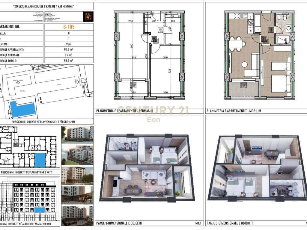 EXLUZIVE SHITET APARTAMENT 1+1 TEK VM REZIDENCE ,NE GOLEM! MUNDESI PAGESE ME KESTE 20%! 2