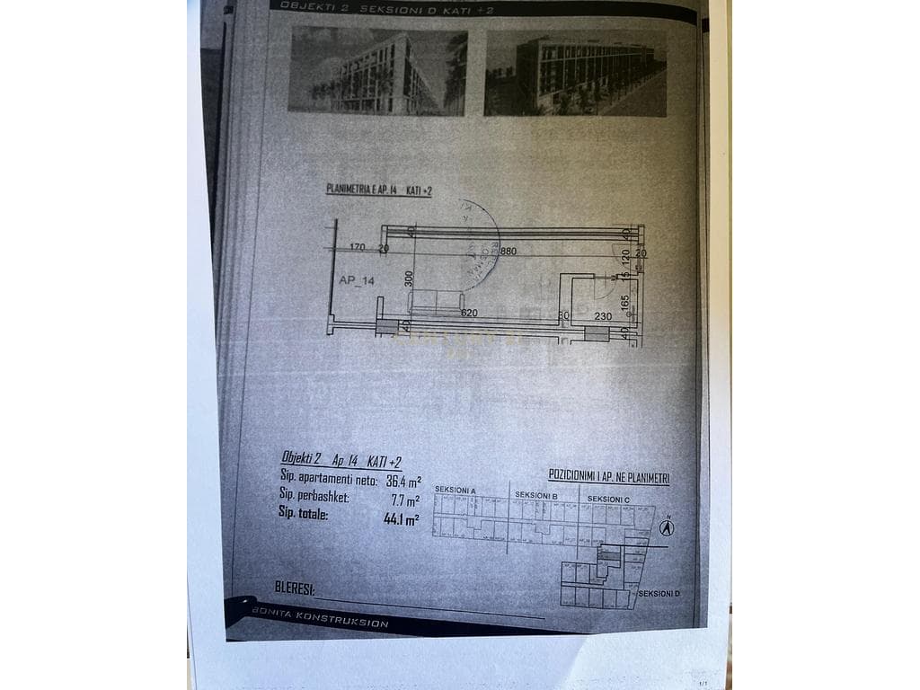 Apartament Garsoniere Për Shitje në Golem, Durrës - 52920€ | 44.1 m² /Çmimi: I Diskutueshem 2