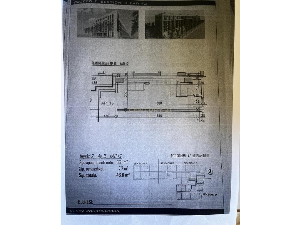 Apartament Garsoniere Për Shitje në Golem, Durrës - 52560€ | 43.8 m² / Çmimi: I Diskutueshem 2