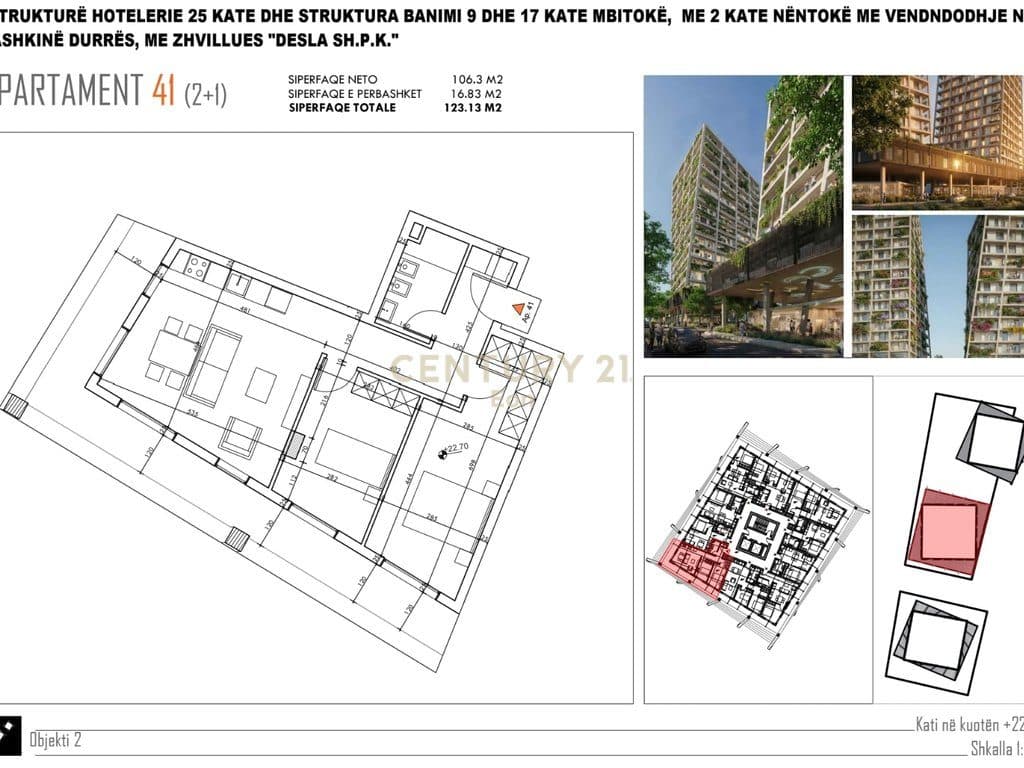 APARTAMENT 2+1 PER SHITJE TEK "DESLA TOWER" PLAZH,DURRES ! 2