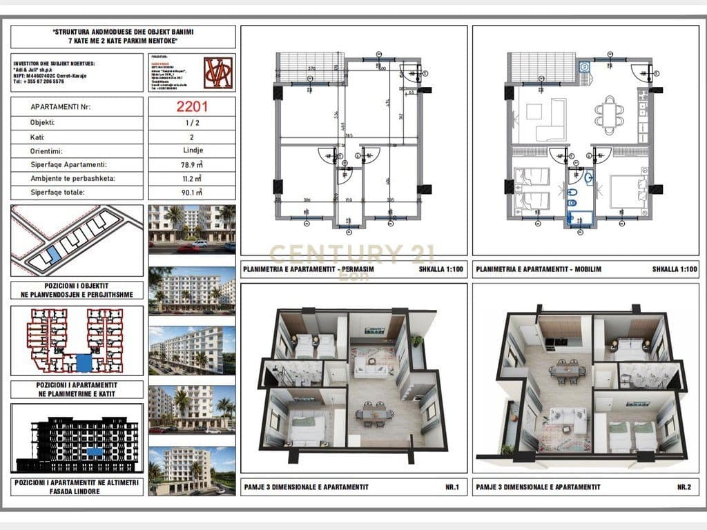 Shitet apartament 2+1 në Rezidencën "Blue Horizon" , Qerret – Pagesë me Këste !