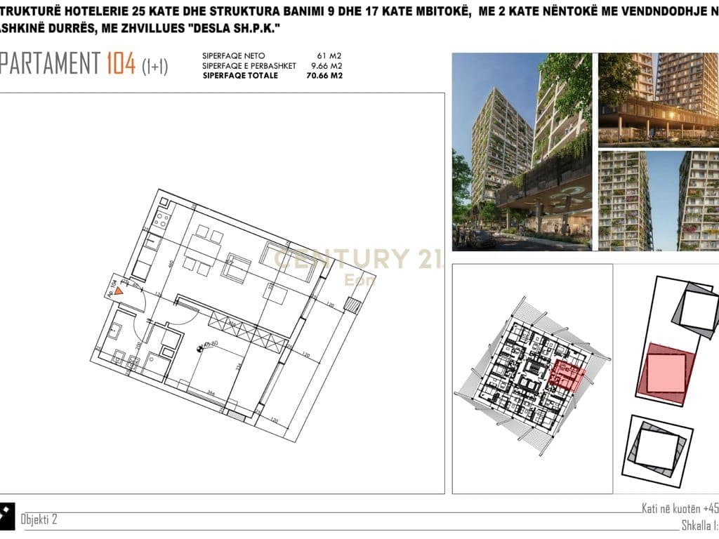 APARTAMENT 1+1 PER SHITJE TEK "DESLA TOWER" PLAZH,DURRES ! 2