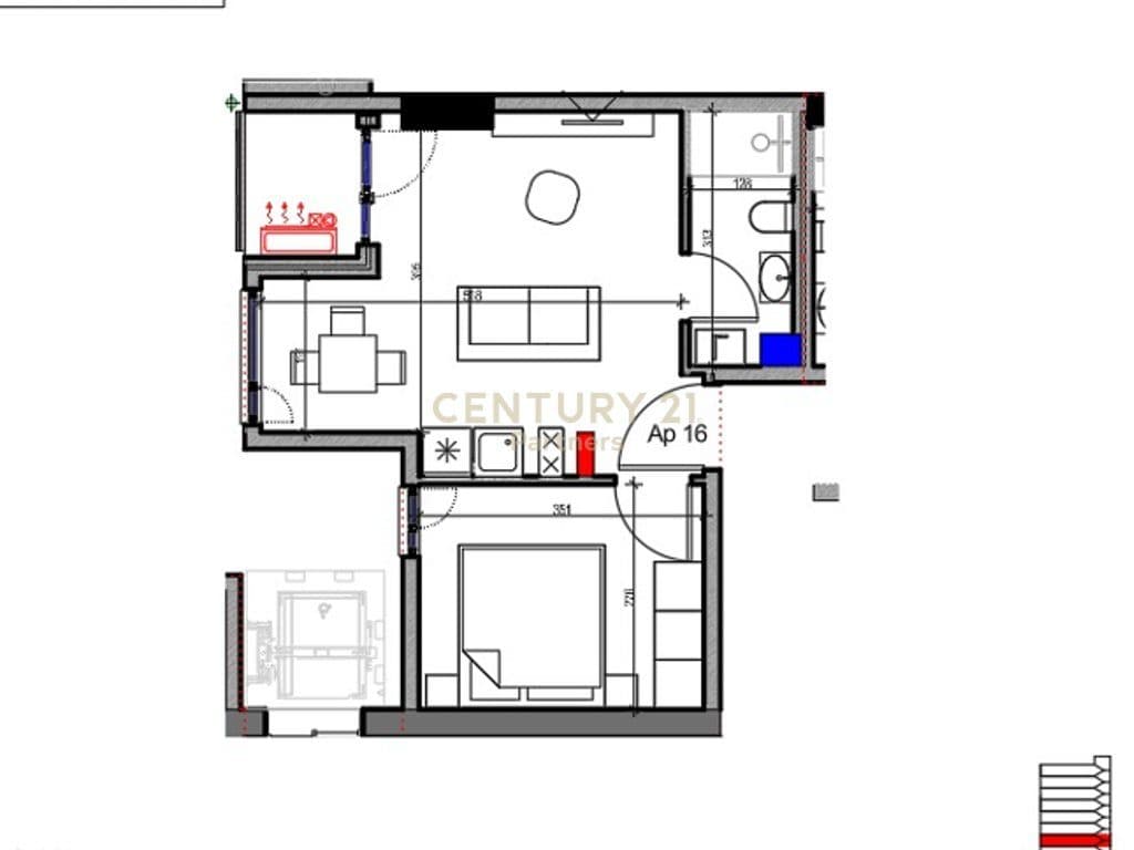 🏡 APARTAMENT 1+1 PER SHITJE ,RRUGA E KAVAJES