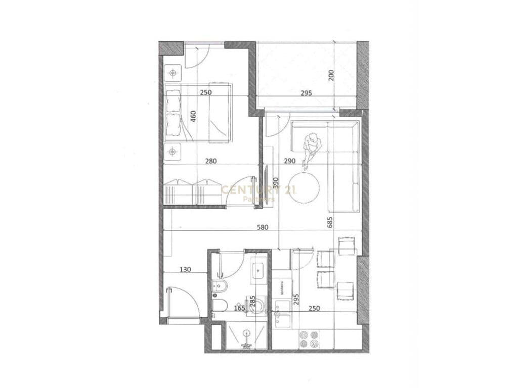 APARTMENT 1+1 FOR SALE IN KAMËZ – NEW CONSTRUCTION 3