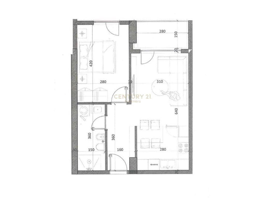 APARTMENT 1+1 FOR SALE IN KAMËZ – NEW CONSTRUCTION 3