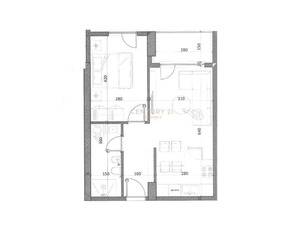 APARTMENT 1+1 FOR SALE IN KAMËZ – NEW CONSTRUCTION 4