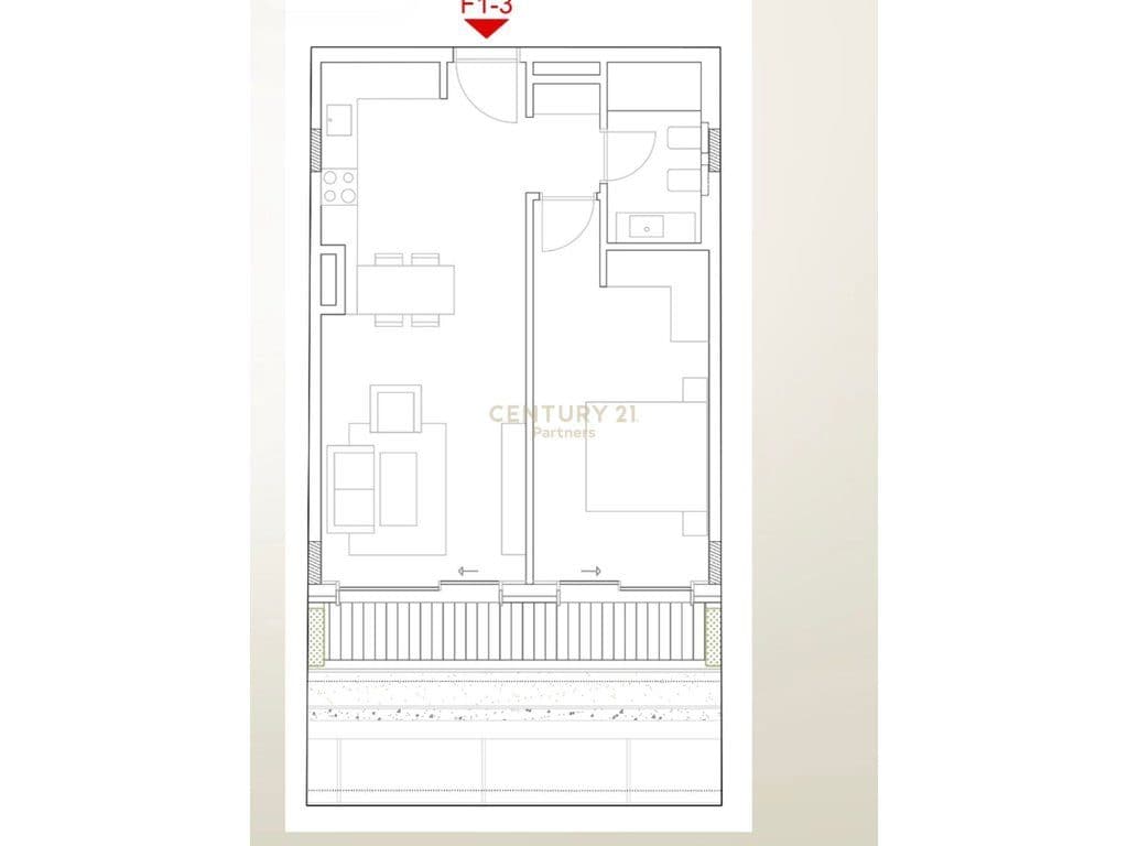 SHESIM APARTAMENT 1+1 + POST PARKIMI ME PAMJE NGA DETI NE GREEN COAST 2 ! 3