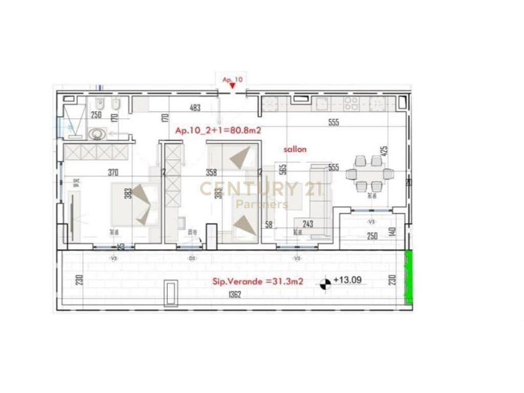 🏡 OKAZION! SHITET APARTAMENT 2+1 + verand TEK COLOR SPLASH NE PASKUQAN – 1150 €/M² FAZE PERFUNDIMTARE 2
