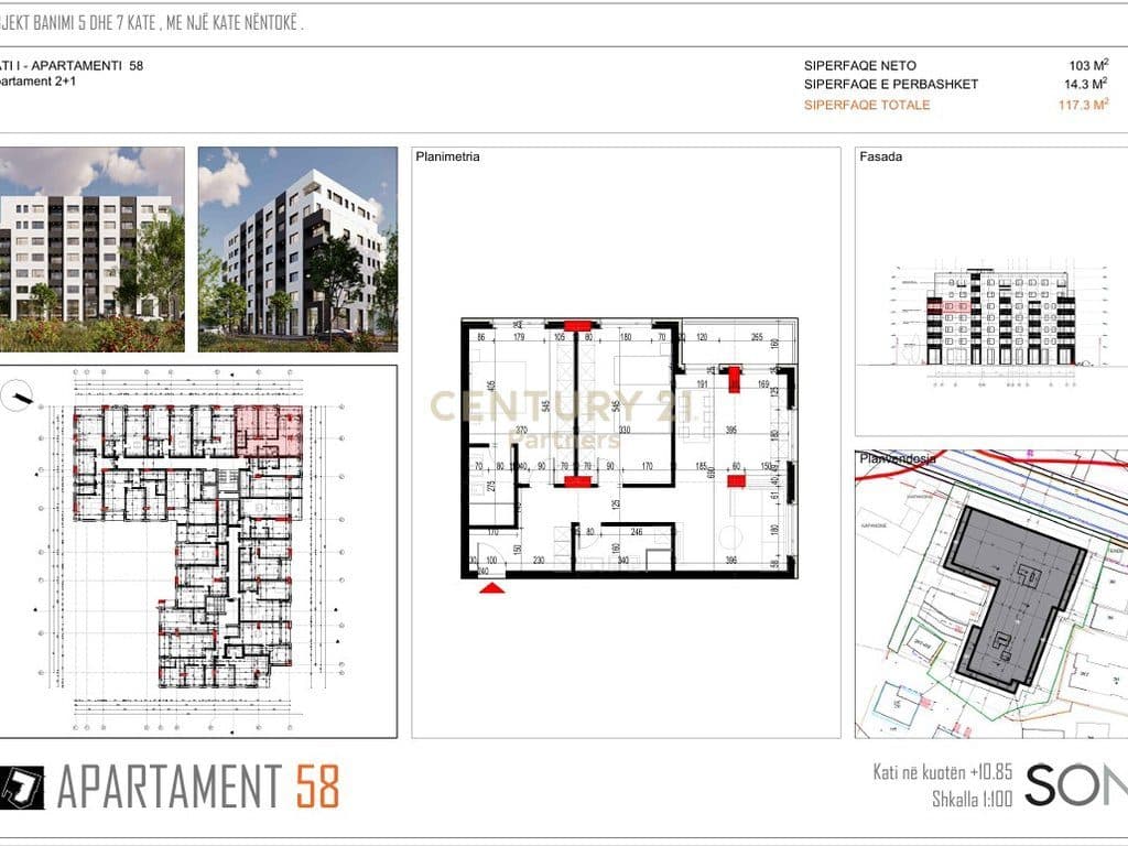 APARTAMENT 2+1+2 PER SHITJE NE PLATINIUM II RESIDENCES NE PASKUQAN 3