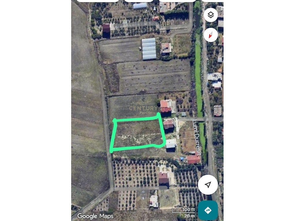 LAND FOR SALE 510M² IN RRASHBULL – RED ZONE, SUITABLE FOR VILLA