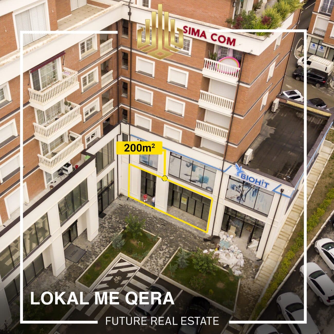 Lokal me qera 200m² 2