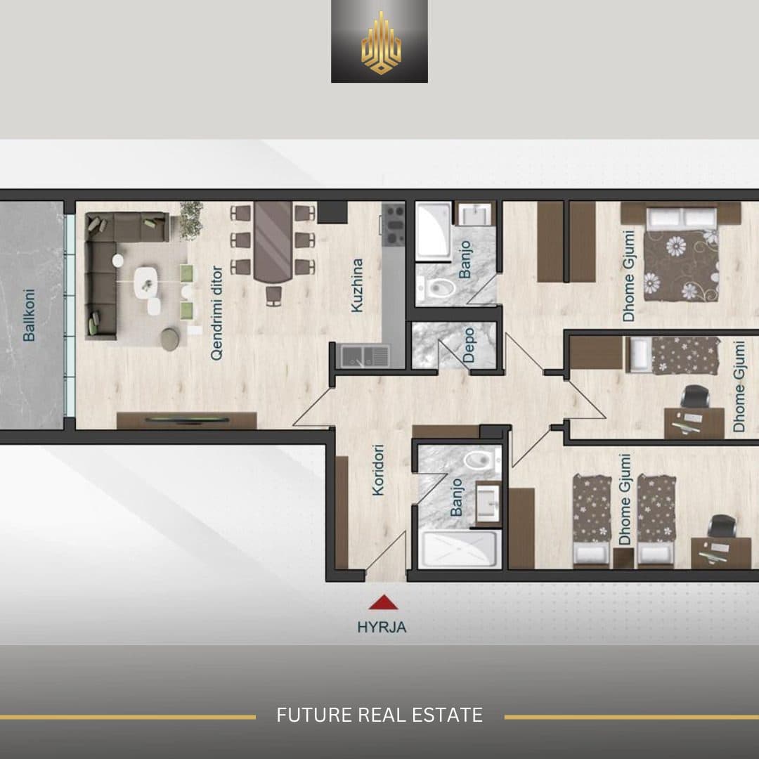 Banesë në SHITJE/145m² 1
