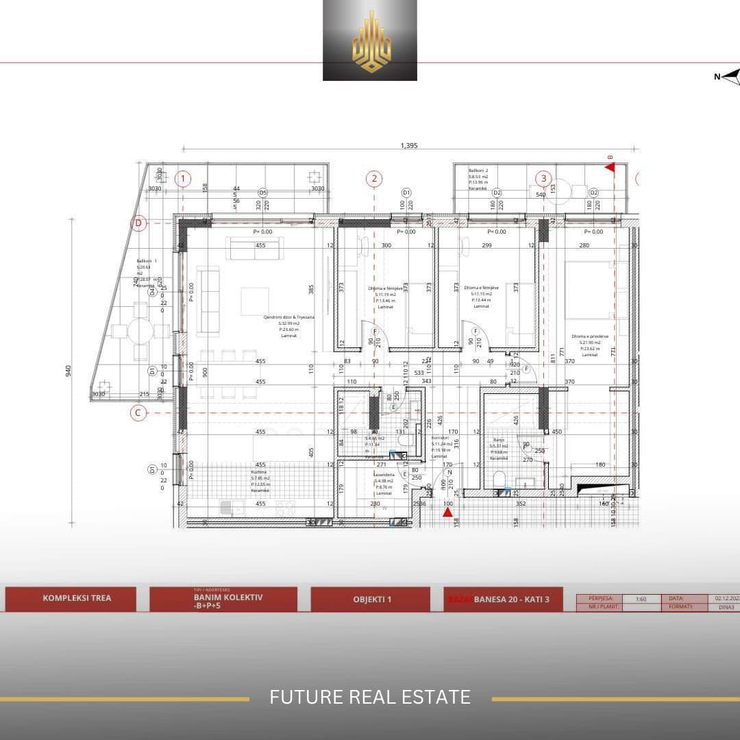 Banesë në SHITJE/160m² 3