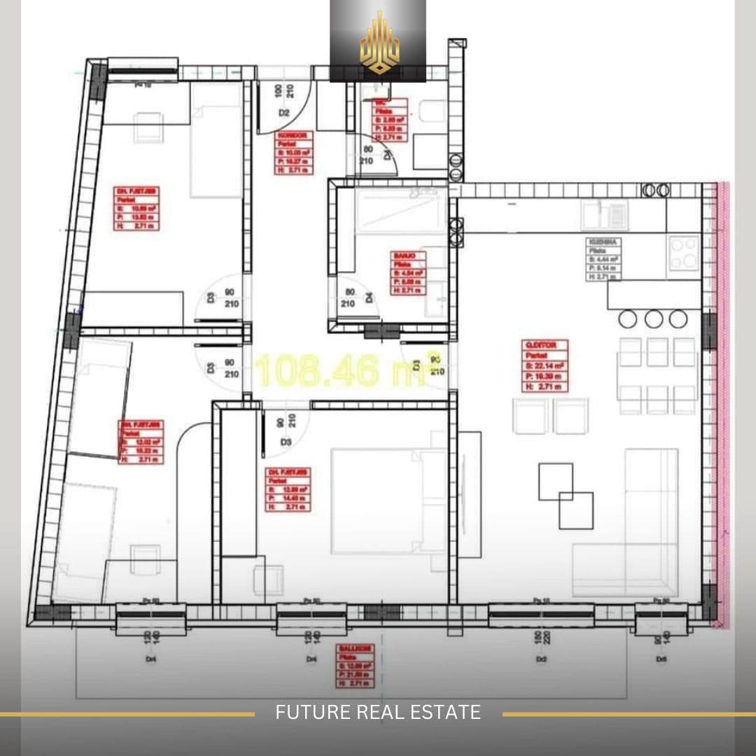 Banesë në SHITJE/108.6m²