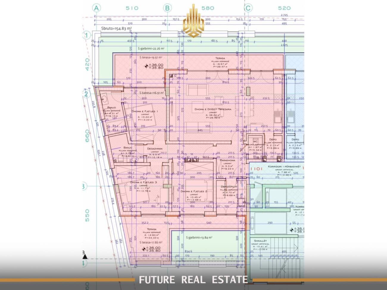 Penthouse në SHITJE – 3 dhoma gjumi – Prishtinë – Lagjja Prishtina e Re (afër Rrugës A) 3