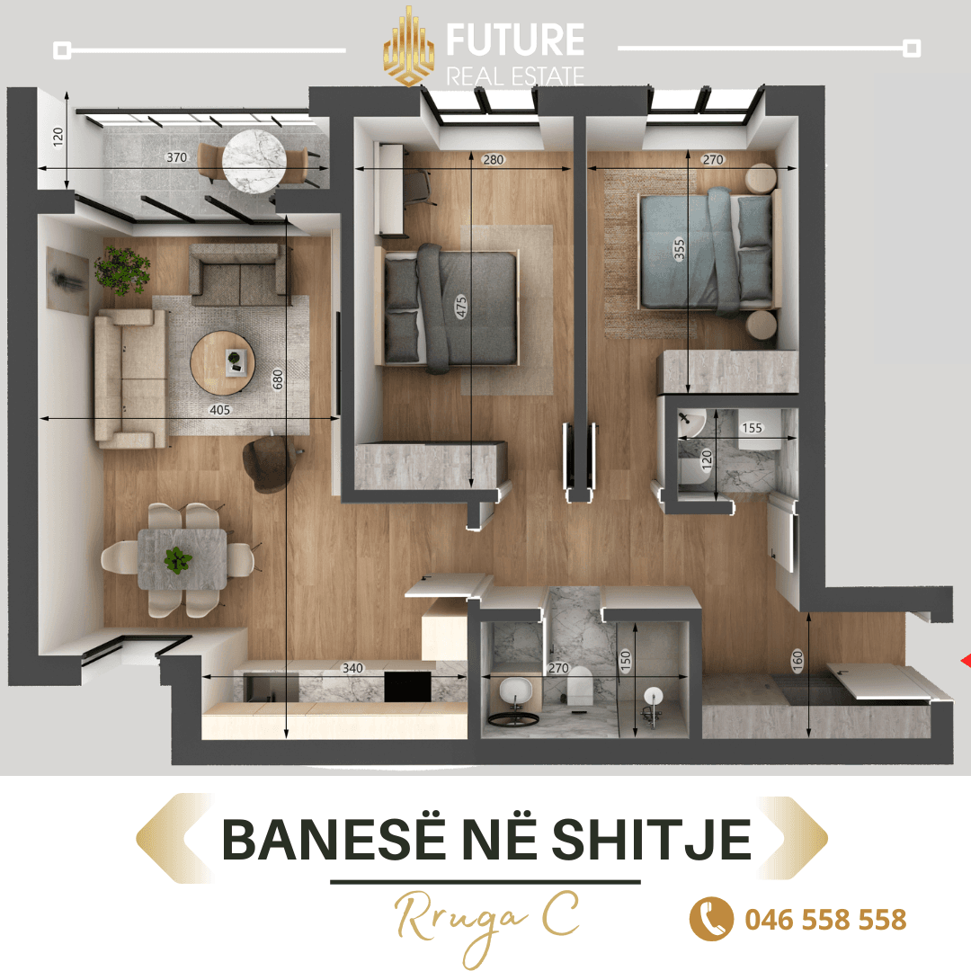 Banesë në SHITJE/87.55m²
