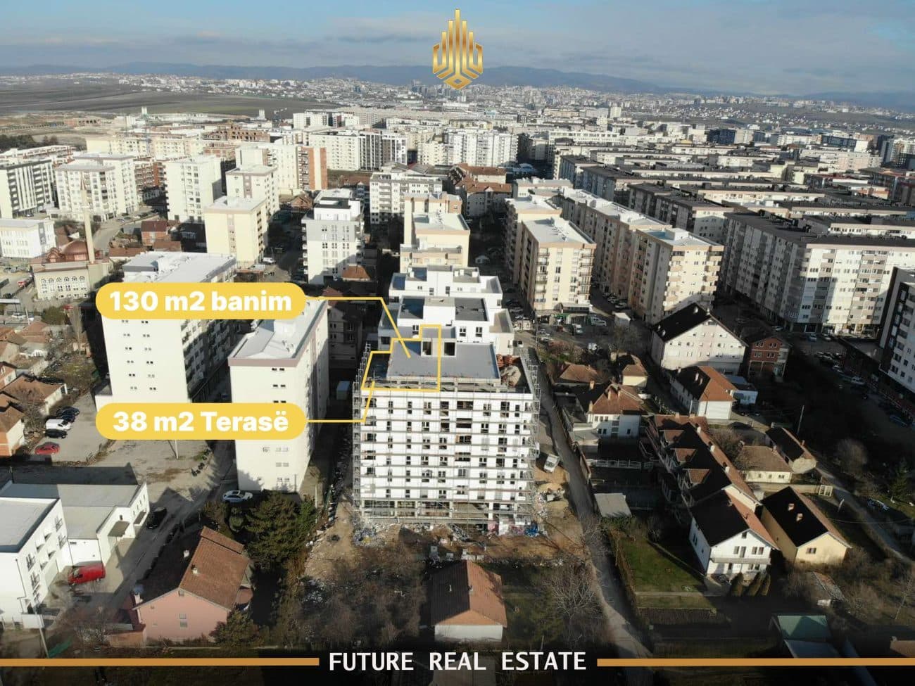 Penthouse në SHITJE – 2 dhoma gjumi – Fushë Kosovë – Rruga Pajazit Islami, afër Xhamisë së Re – Objekti Tehno Home Objekti C.