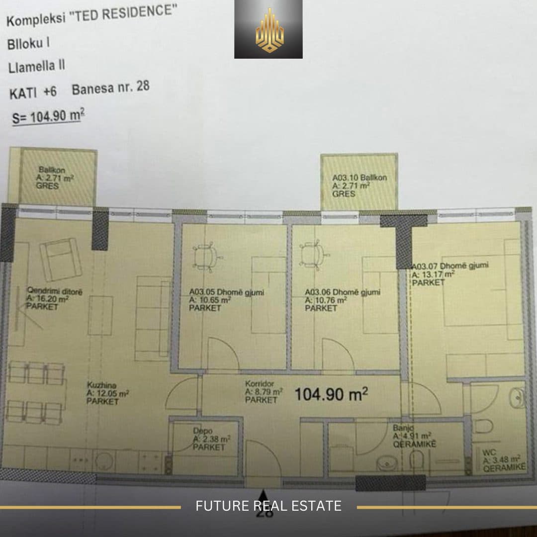 Banesë në SHITJE/105m²