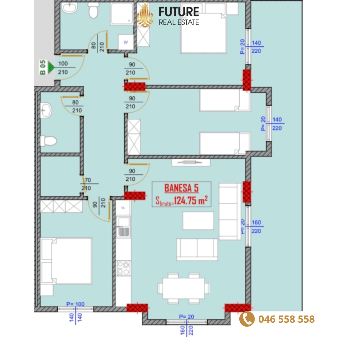 Banesë në SHITJE/124.75m²