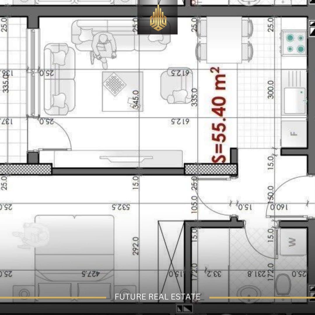 Banesë në SHITJE/55.4m² 3