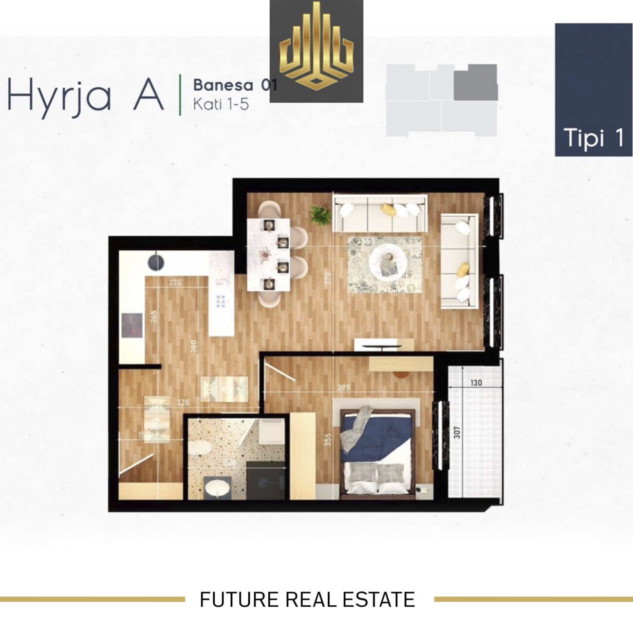 Banesë në SHITJE/65.15m² 4