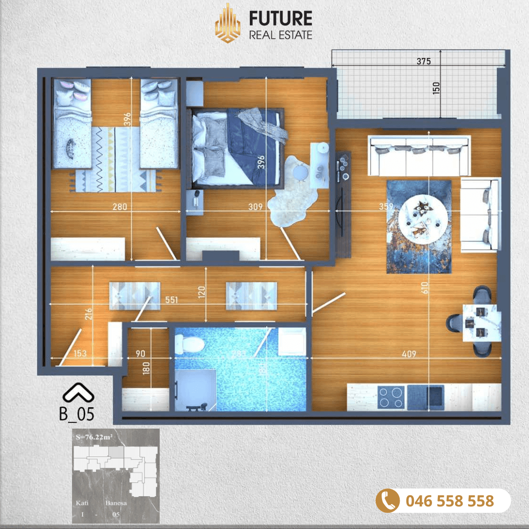 Banesë në SHITJE/76.22m²