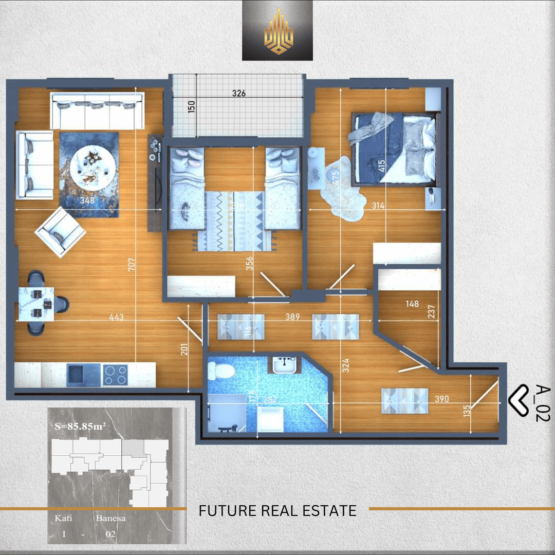 Banesë në SHITJE/85.85m²