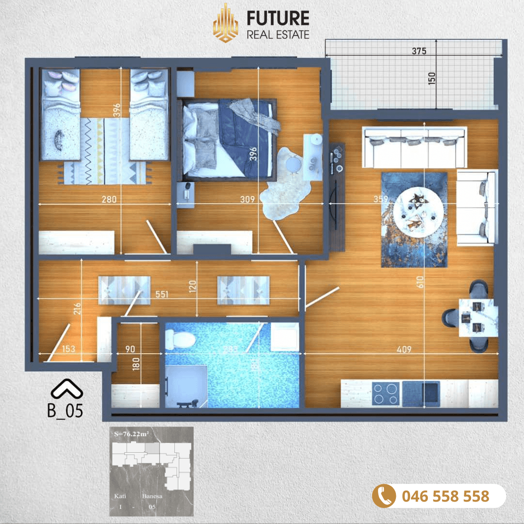 Banesë në SHITJE/76.22m²