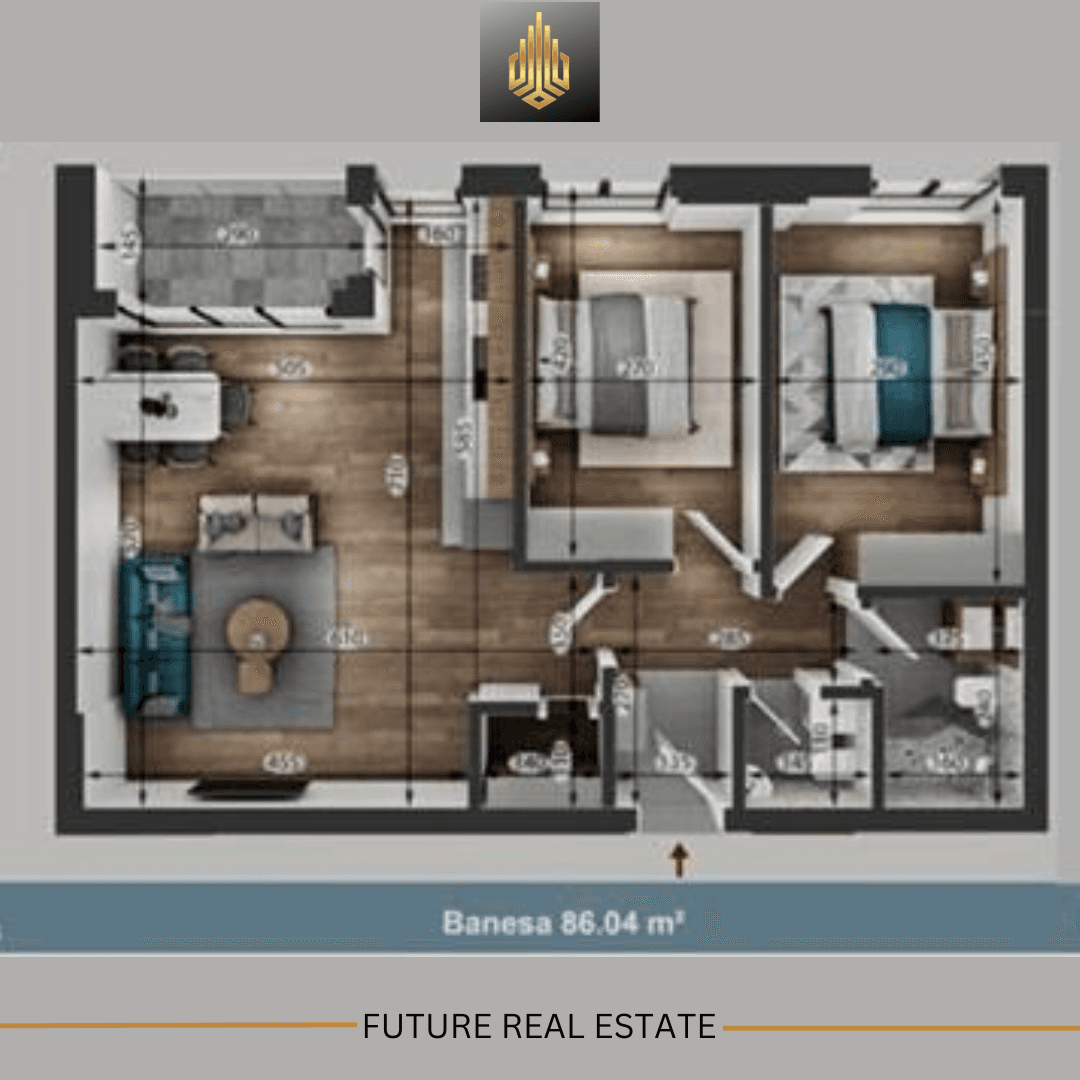 Banesë në SHITJE/86.4m² 3